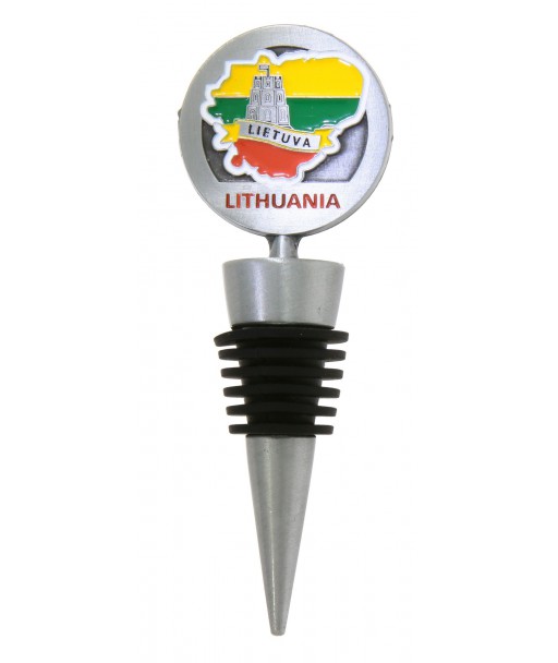 Bottle stopper Lithuania and Gediminas Tower